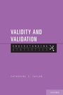 Cover: Validity and Validation - Oxford University Press Inc