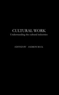 Cover: Cultural Work - Routledge