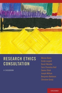 Enlarge image Cover: Research Ethics Consultation - Oxford University Press Inc