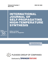 Enlarge image Cover: International Journal of Self-Propagating High-Temperature Synthesis - Pleiades Publishing