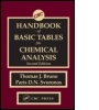 Cover: CRC Handbook of Basic Tables for Chemical Analysis, Second Edition - CRC Press