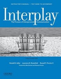 Enlarge image Cover: Instructor's Manual / Test Bank for Interplay - Oxford University Press