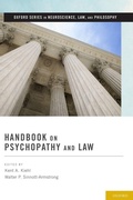 Cover: Handbook on Psychopathy and Law - Oxford University Press Inc