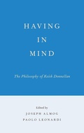 Cover: Having in Mind - Oxford University Press Inc