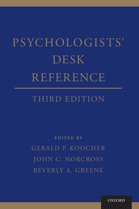 Enlarge image Cover: Psychologists' Desk Reference - Oxford University Press Inc