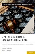 Cover: A Primer on Criminal Law and Neuroscience - Oxford University Press Inc