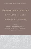 Cover: Information Structure and Syntactic Change in the History of English - Oxford University Press Inc