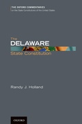Cover: The Delaware State Constitution - OUP eBook