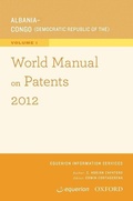Cover: World Manual on Patents 2012 - Oxford University Press Inc