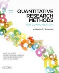 Enlarge image Cover: Quantitative Research Methods for Communication - Oxford University Press Inc