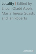 Cover: Locality - Oxford University Press Inc
