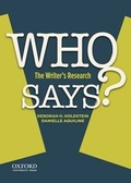 Cover: Who Says? - Oxford University Press