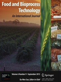 Abbildung von: Food and Bioprocess Technology - Springer