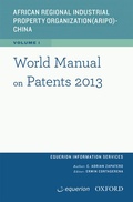 Cover: World Manual on Patents 2013 - Oxford University Press Inc