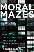Cover: Moral Mazes - OUP eBook