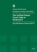 Cover: The Unified Patent Court - TSO