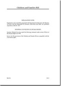 Cover: Children and Families Bill - TSO