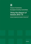 Cover: Thirty-first report of session 2012-13 - TSO