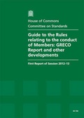 Cover: Guide to the rules relating to the conduct of Members - TSO
