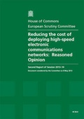 Cover: Reducing the cost of deploying high-speed electronic communications networks - TSO