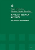 Cover: Review of past ACA payments - Stationery Office Books