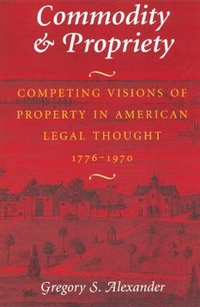 Enlarge image Cover: Commodity & Propriety - University of Chicago Press