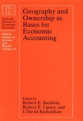 Cover: Geography and Ownership as Bases for Economic Accounting - University of Chicago Press
