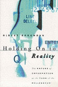 Enlarge image Cover: Holding On to Reality - University of Chicago Press