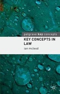 Cover: Key Concepts in Law - Palgrave Macmillan