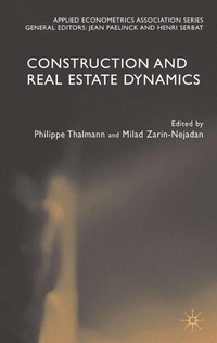 Enlarge image Cover: Construction and Real Estate Dynamics - Palgrave Macmillan