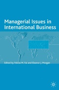 Cover: Managerial Issues in International Business - Palgrave Macmillan
