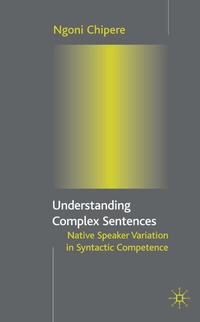 Abbildung von: Understanding Complex Sentences - Palgrave Macmillan