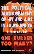 Cover: The Political Management of HIV and AIDS in South Africa - Palgrave Macmillan