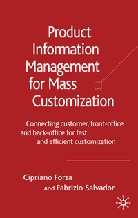 Abbildung von: Product Information Management for Mass Customization - Palgrave Macmillan