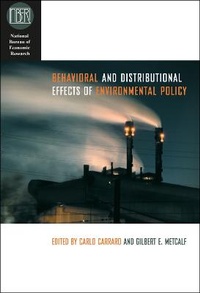 Enlarge image Cover: Behavioral and Distributional Effects of Environmental Policy - University of Chicago Press