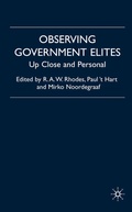 Cover: Observing Government Elites - Palgrave Macmillan