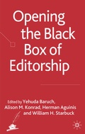 Cover: Opening the Black Box of Editorship - Palgrave Macmillan
