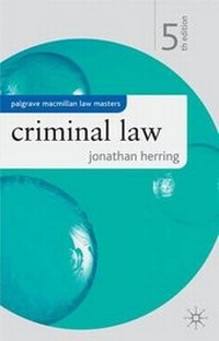 Abbildung von: Criminal Law - Palgrave Macmillan