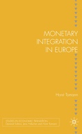 Cover: Monetary Integration in Europe - Palgrave Macmillan