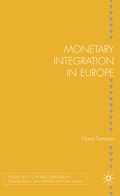 Cover: Monetary Integration in Europe - Palgrave Macmillan
