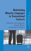 Cover: Maintaining Minority Languages in Transnational Contexts - Palgrave Macmillan