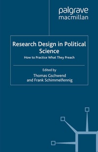 Enlarge image Cover: Research Design in Political Science - Palgrave Macmillan