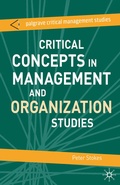 Cover: Critical Concepts in Management and Organization Studies - Red Globe Press