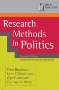 Cover: Research Methods in Politics - Red Globe Press