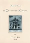 Cover: The Constitution in Congress: The Federalist Period, 1789-1801 - University of Chicago Press
