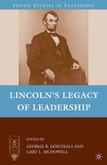 Cover: Lincoln's Legacy of Leadership - Palgrave MacMillan