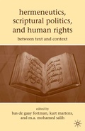 Cover: Hermeneutics, Scriptural Politics, and Human Rights - Palgrave MacMillan