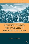Cover: Populism, Gender, and Sympathy in the Romantic Novel - Palgrave MacMillan