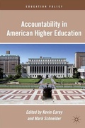 Cover: Accountability in American Higher Education - Palgrave MacMillan