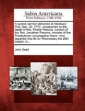 Cover: A Funeral Sermon Delivered at Newbury-Port, Dec. 30, 1770 - Gale, Sabin Americana